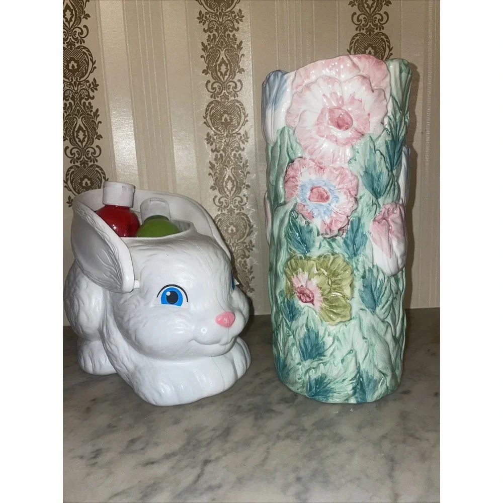 1955 Karen Sue Staver Flower Vase Vintage Beautiful‎ Colors